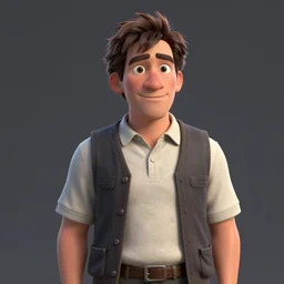 alain chabat as a pixar disney character from up ( 2 0 0 9 ), unreal engine, octane render, 3 d render, photorealistic