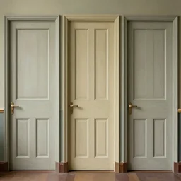 infinite recurrsion of doors painting by rene magritte, high detail, high resolution