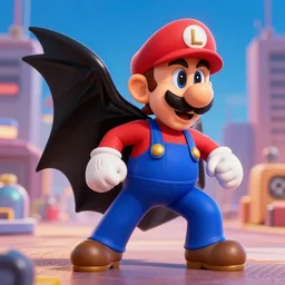 luigi fighting batman, 8 k, octane render
