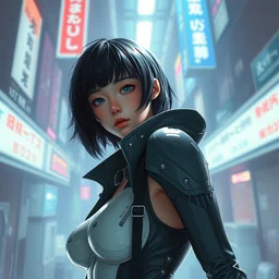 a fullbody ( ( ( portrait ) ) ) of motoko kusanagi the major ghost in the shell : : stand alone complex, under repairs, maintenance : : by ilya kuvshinov, rossdraws, artgerm, sola digital arts, anti aliasing, raytracing : :