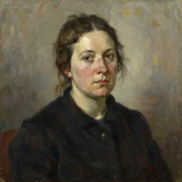 portrait of the artist's mother, oil painting by juan gris and ilya repin