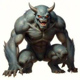 male, monster, painting by gaston bussiere, katsuya terada, frank frazetta, tom of finland, trending on artstation