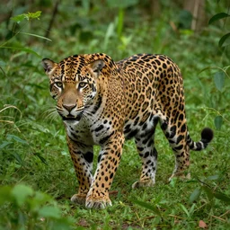 Jaguar in a jungle