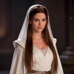victoria justice as princess padme in star wars episode 3, 8 k resolution, cinematic lighting, anatomically correct