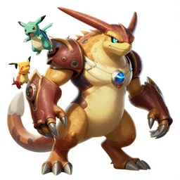 award winning fakemon, pokemon fanart, outernauts wiki, outernauts beast, outernauts pokemon region, deviantart, polycount, artstation, 1 5 0 mm lens, high resolution digital art with intricate detail, plain white background, 4 k