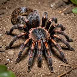 snake tarantula