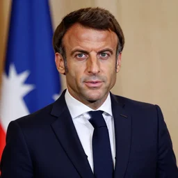 Emmanuel Macron in Shinning