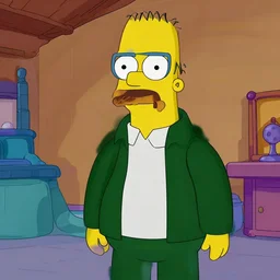 walter white from breaking bad as simpson character