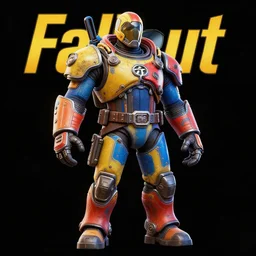 Fallout China Concept Art, vibrant colors, 8k photorealistic, black background, HD, high details, trending on artstation