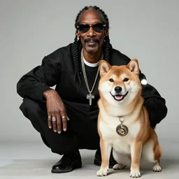 Snoop Dogg as a Shiba Inu