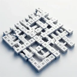 endless crossword, geometric, high - quality digital art, artstation