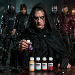 Larry David wearing a shady cloak selling you body modification drugs, System Shock 2, Deus Ex, Perfect Dark, Half Life, Source Engine, Quake, Unreal Tournament