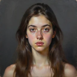 portrait of a young woman. oilpainting by pere borrell del caso, octan render, hyper realistic, high contrast, sharp focus, very detailed