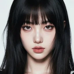 close up shot portrait of a beautiful anime girl by Vanessa Beecroft, Illya Kuvshinov