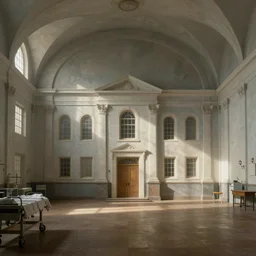 Hospital. By Rembrandt and artstation trending