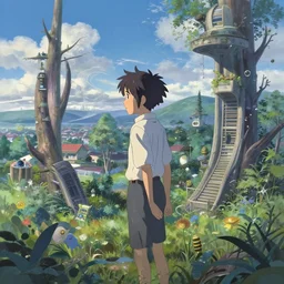 A beautiful digital painting of a surreal alternate dimension, by Makoto Shinkai, trending on Artstation