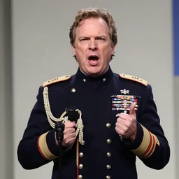 Jordan Peterson Wermacht General, doing an angry pitch