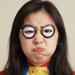 super frowning