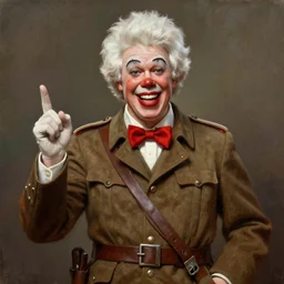ronald mcdonald during world war 2, rpg dnd oil _ painting _ unreal _ 5 _ daz. _ rpg _ portrait _ extremely _ detailed _ artgerm _ greg _ rutkowski _ greg