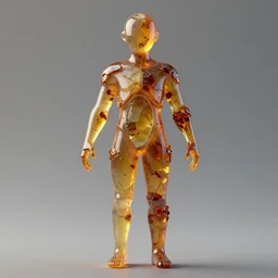 a human figure encased in amber, symmetrical, highly detailed, digital art, sharp focus, trending on art station