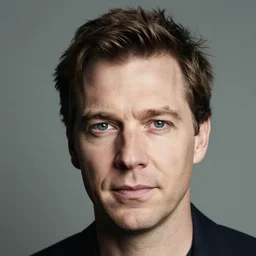 face portrait of a swedish man, politically right wing, photo by annie leibovitz