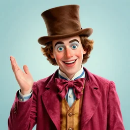 character portrait of politician david coburn playing willy wonka, digital art, trending on artstation