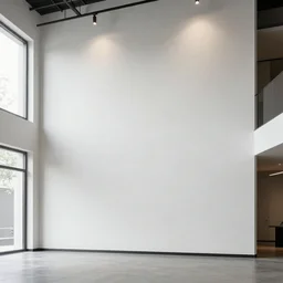 mural on the wall of a contemporary loft, gorgeous architecture, popular interior design style
