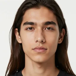 expressive close up portrait of a young latino man, white background, long hair, ultra detailed, dynamic, lighting, 4 k, illustration, modern, by kadir nelson, kehinde wiley, john william waterhouse