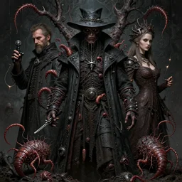 very complex hyper-maximalist overdetailed cinematic darkfantasy portrait of a plague doctor full of maggots by andrei riabovitchev, tomasz alen kopera, oleksandra shchaslyva. Omnious intricate, octane, Deviantart, hyper detailed illustration, 8k