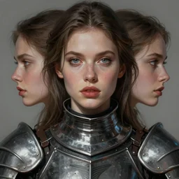 the sexy woman as a realistic fantasy knight, closeup portrait art by donato giancola and greg rutkowski, digital art, trending on artstation, symmetry!!