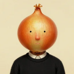 portrait of onion man by Shaun Tan
