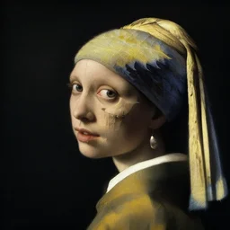 a womans face in profile made of leaf skeleton in the style of the dutch masters and gregory crewdson dark and moody