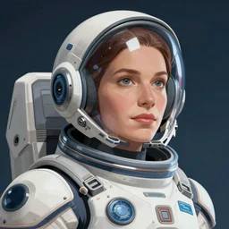 Female space soldier in the year 3000, closeup character art by Donato Giancola, Craig Mullins, digital art, trending on artstation