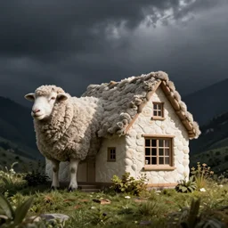 A house in the style of sheep