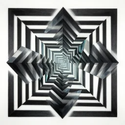 3d mind bending optical illusion light shadow perspective illusion glass prism fractals divisionism surprising wall graffiti art