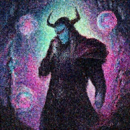 Strahd von Zarovich ponders his orbs, psychedelic style