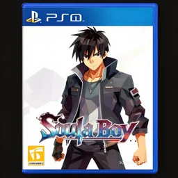 soulja boy as a final fantasy game playstation cover in the style of yoshitaka amano low poly