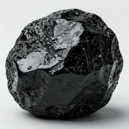 glossy black ore with scratches and imperfections, unreal reander, insane detailed, ray tracing, 4 k, no noise