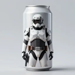 photo of master chief in a beer can, white armor