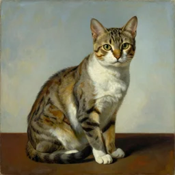 a surrealist painting of a cat by salvador dali