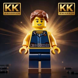 neoclassical symmetrical perfect portrait of a lego minifigure, concept art, dynamic lighting, artstation, poster, volumetric lighting, 8 k, award winning
