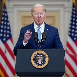 Joe Biden giving a campaign speech