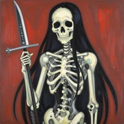 tonemapped personification of death by ayami kojima, yoshitaka amano, fauvism