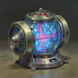 futuristic free energy generator, octane rendering, trending on artstation, studio ghibli, michael whealan and james gurney