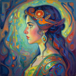 side portrait, imogen poots, paladin, gloomhaven, organic painting, hard edges, psychedelic, art nouveau, ray tracing, volumetric, depth of field, luminescent, octane render, by greg manchess, huang guangjian, gil elvgren, sachin teng, greg rutkowski, jesper ejsing, rhads, ilya kuvshinov