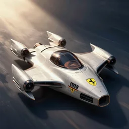 digital illustration of a ferrari starship, artstation