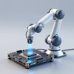 3d pcb robot, hyper realistic, future technology, 8k