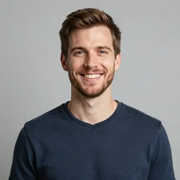 photograph of a caucasian male smiling