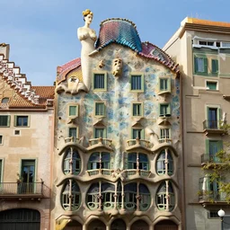 “ a surrealistic mix of buildings from Antoni Gaudí and a woman body by salvador Dalí and guastave dore”
