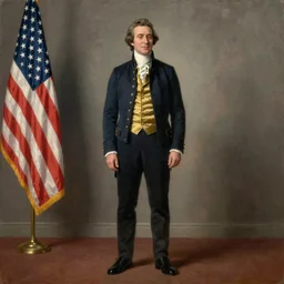 full body portrait of united states president, jay bauman, 1 7 9 8, oil on canvas by william sidney mount, trending on artstation